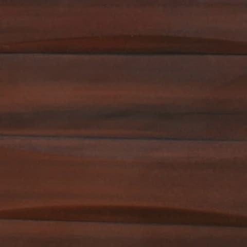 Close view of a wood-grain cabinet finish